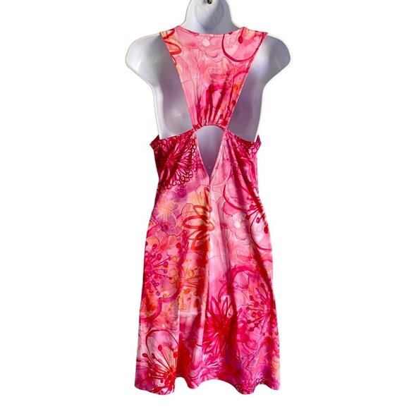 Art & Sol Watercolor Floral Sleeveless Dress Pockets Racerback Size Small NEW - Picture 6 of 10